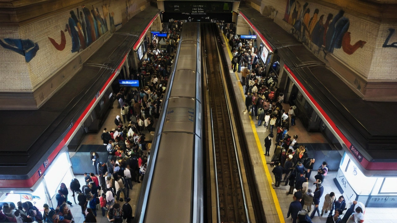 Suspensión del Metro de Santiago por Persona en las Vías Interrumpe Operaciones