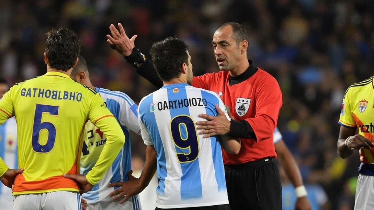 Expulsión de Enzo Fernández por patada a Castaño marca el empate entre Argentina y Colombia